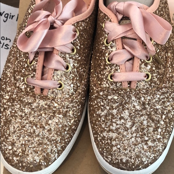 kate spade gold glitter shoes